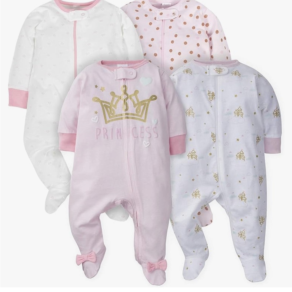 Princess Pink Baby One Piece Set